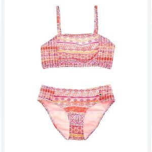 NWT Lucky Brand Kids Pink Swim Set 50 UPF XL (16)